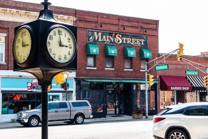 Photo of downtown Chesterton, Indiana